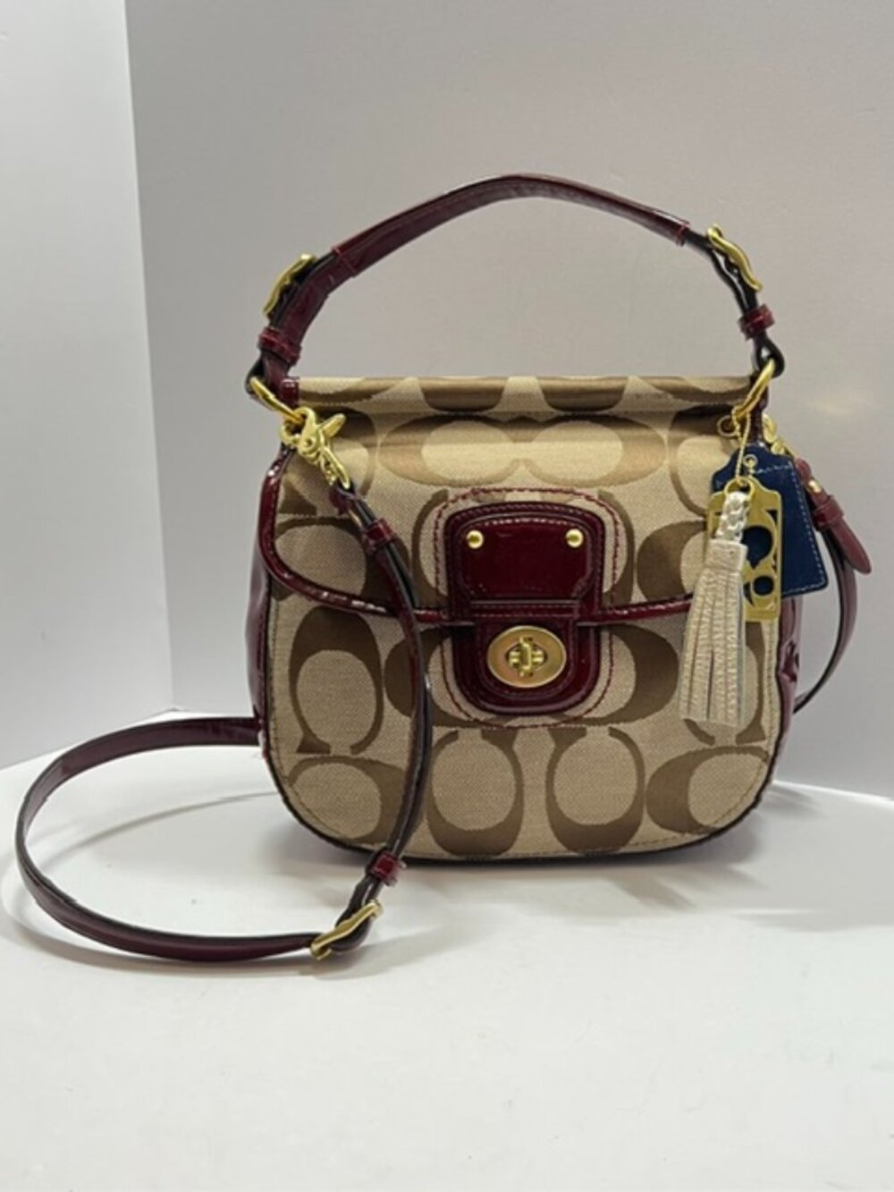 Coach Legacy 70th Anniversary Willis Crossbody Signature Jacquard Canvas EUC